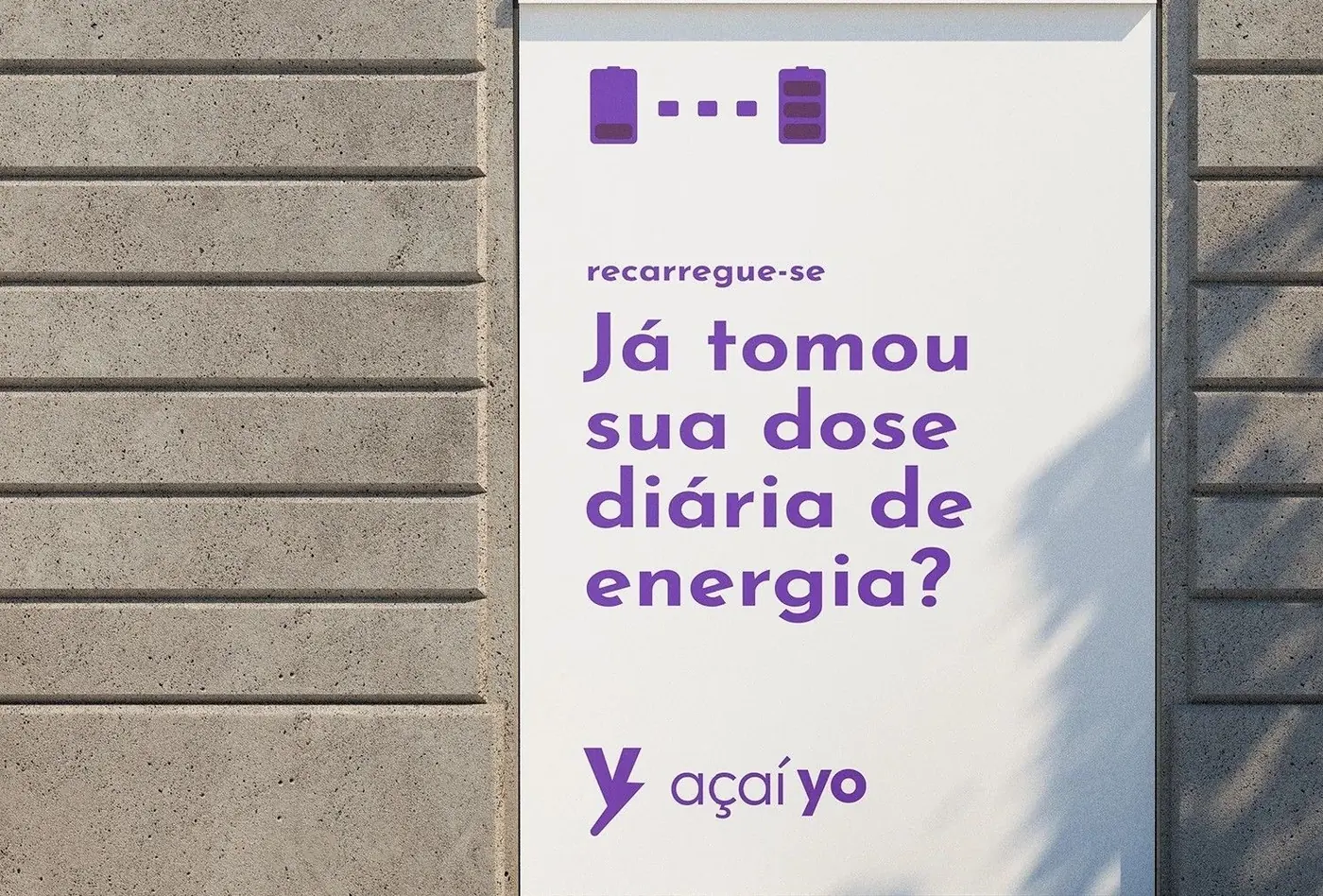 Outdoor da campanha Recarregue-se