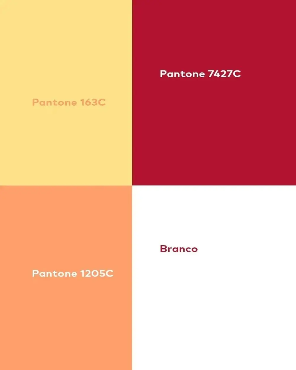 Quadro com as cores da marca